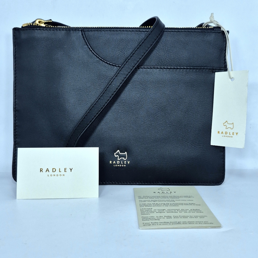 RADLEY LONDON Black Leather Crossbody Bag - Picture 10 of 10